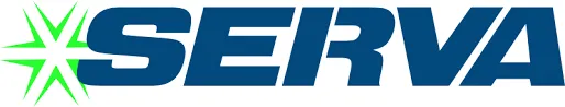 Serva logo in green and blue