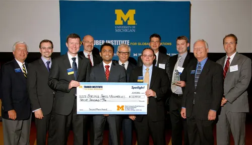 Damian Beil with the team he advised in 2012: 2nd place at Spotlight!