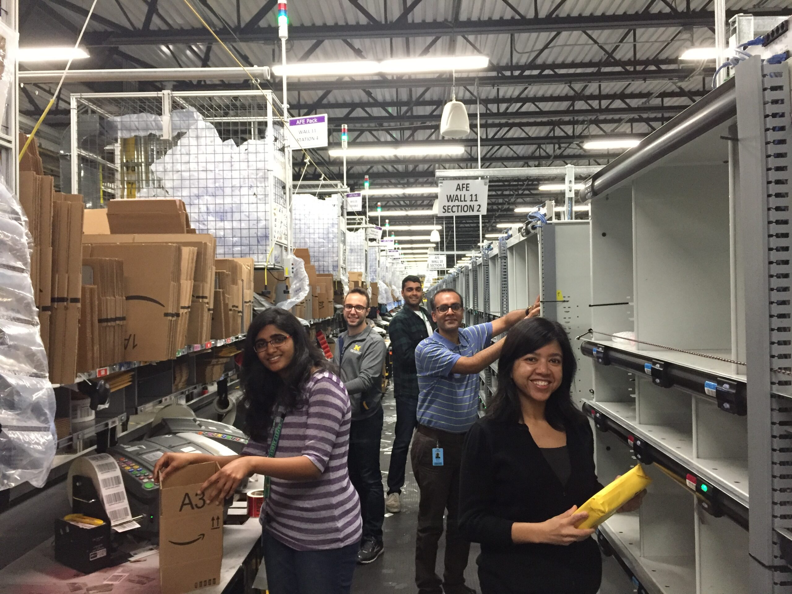Amazon 2017 Fufillment team warehouse