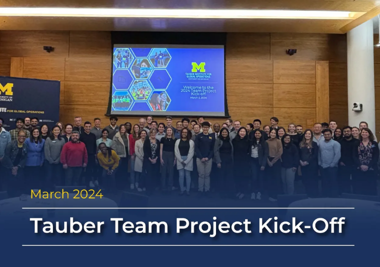Tauber’s Annual Team Project Kick-Off